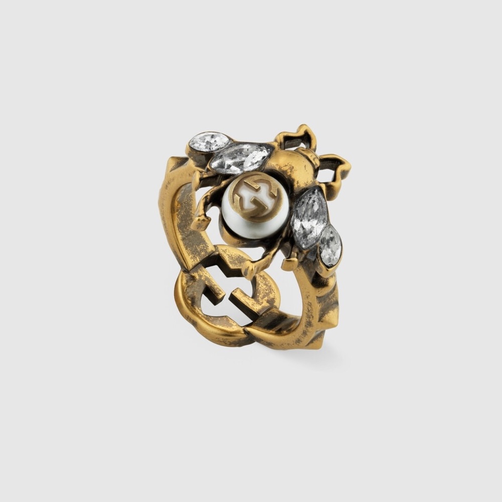 Gucci Bee Ring With Interlocking G - image 4